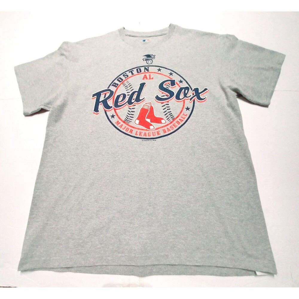 Boston Red Sox  Major Leagues Baseball Gray T-shirt Size Large
